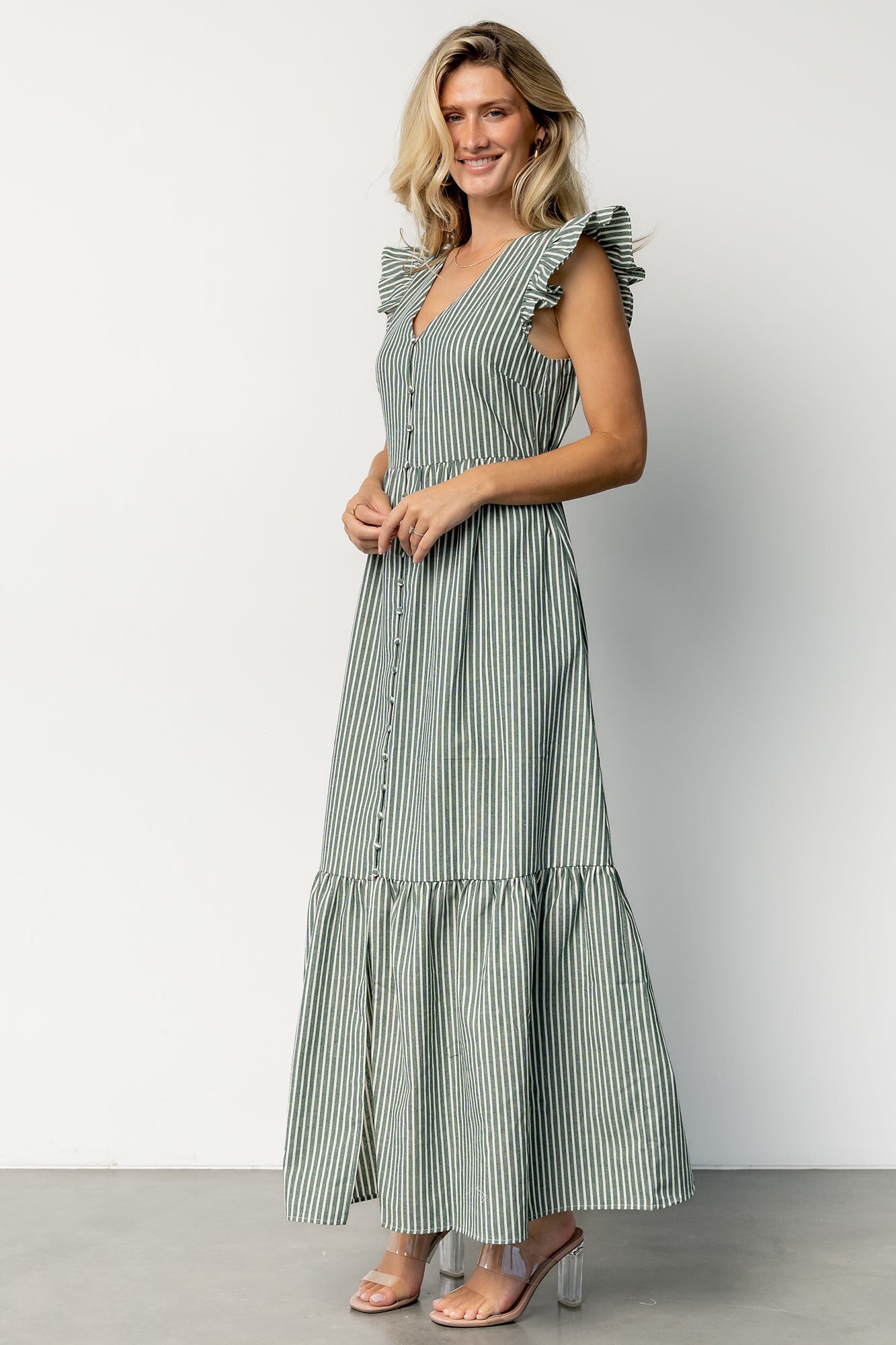 Hettie Button Maxi Dress